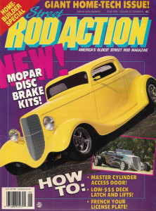 STREET ROD ACTION 1992 JUNE - MOPAR DISC BRAKES, FRENCH LICENSE PLATE, LATCHES